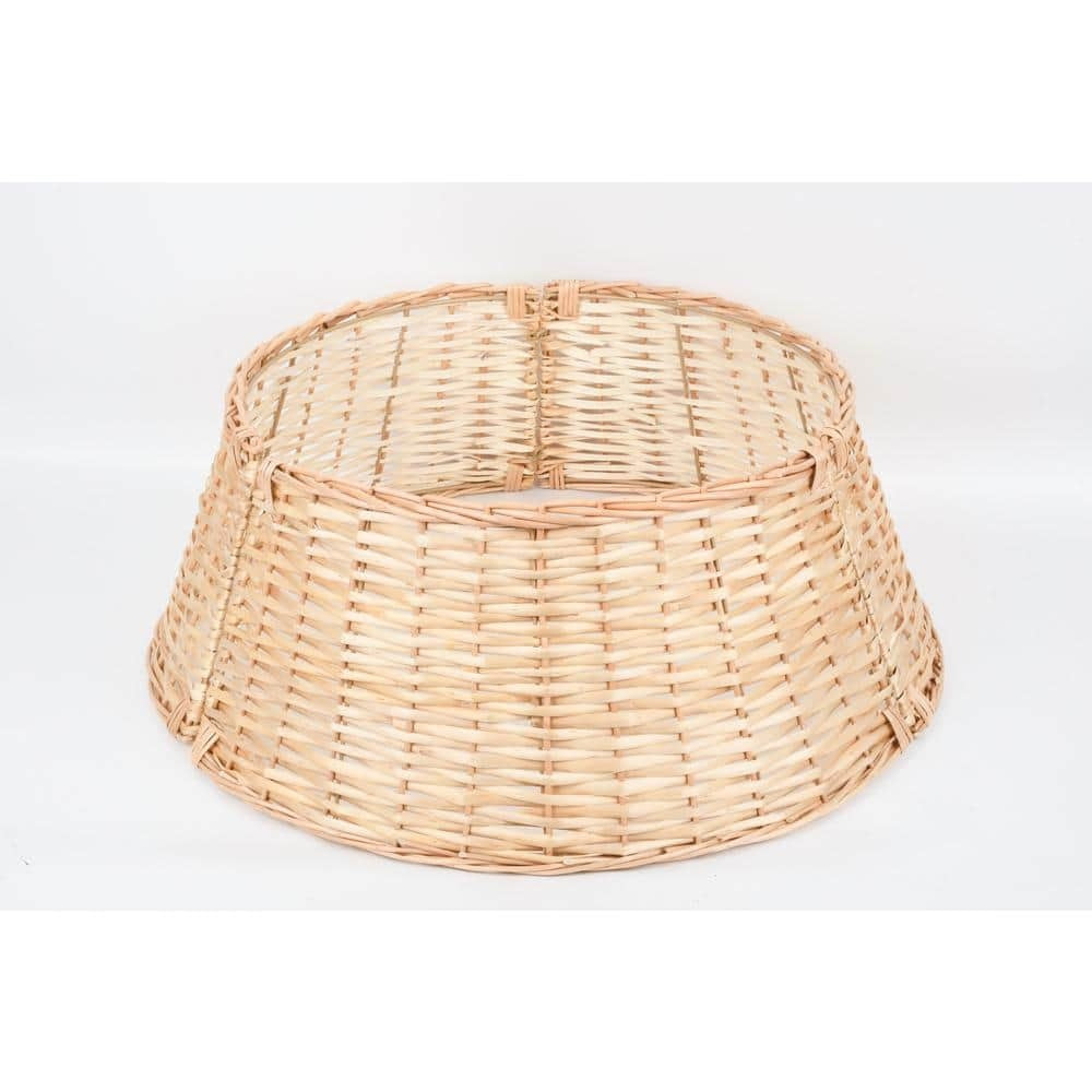 Collar de Ratán Natural de 68,5 cm para Árbol de Navidad - 3 Piezas