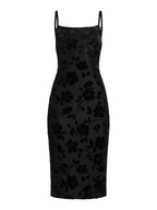 Vestido de mujer Madden NYC de terciopelo quemado