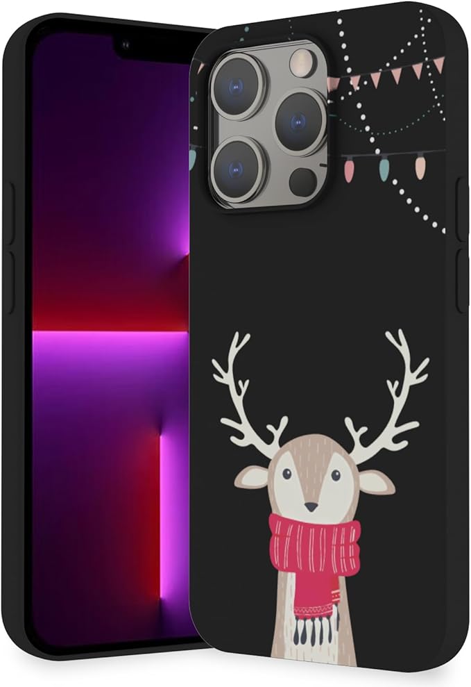 Cubo de iPhone 13 Pro Max Negro Navidad