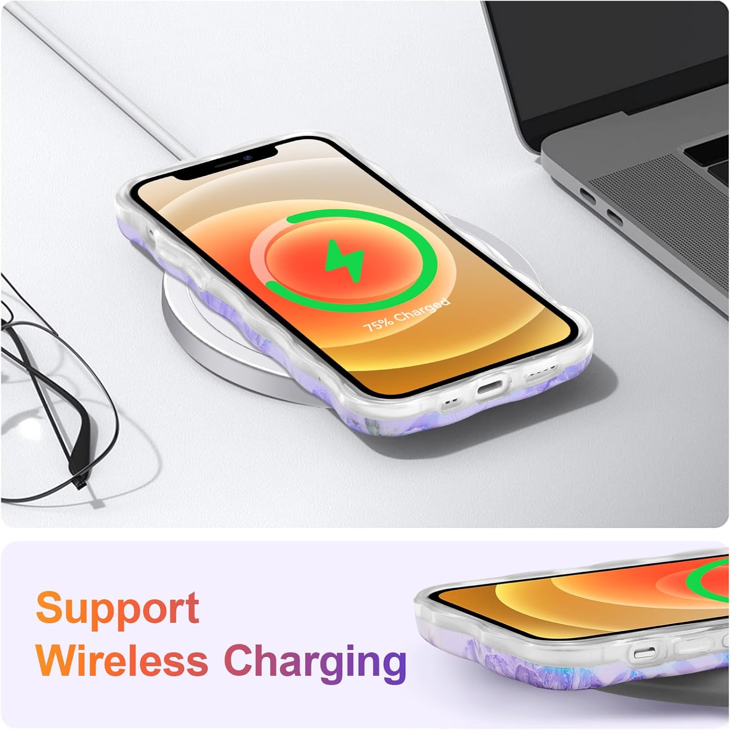 Funda iPhone 12 Colorida con Pintura al Óleo Retro