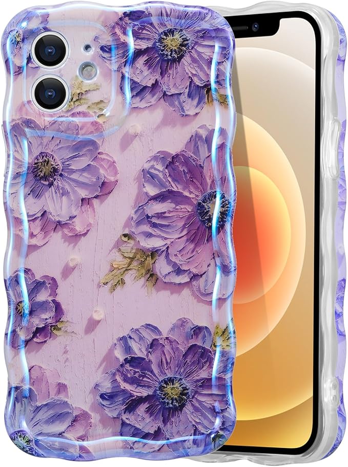 Funda iPhone 12 Colorida con Pintura al Óleo Retro