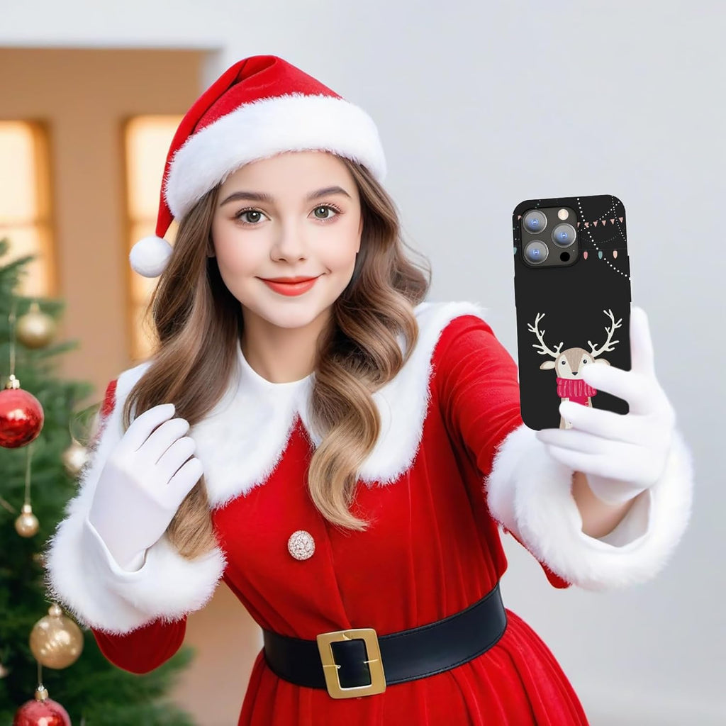 Cubo de iPhone 13 Pro Max Negro Navidad