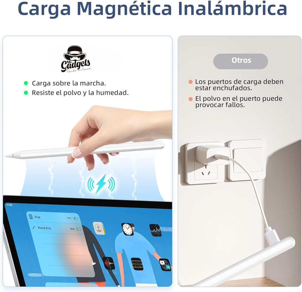 Lápiz Stylus con Carga Inalámbrica Magnética para iPad
