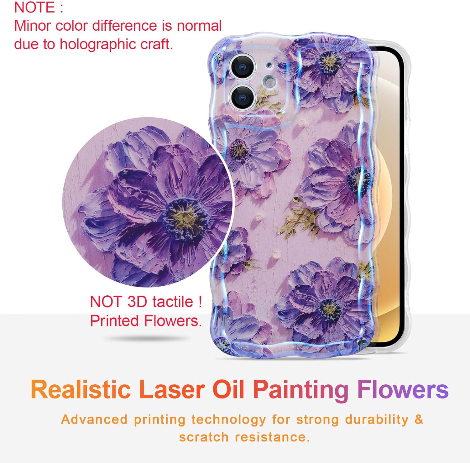 Funda iPhone 12 Colorida con Pintura al Óleo Retro