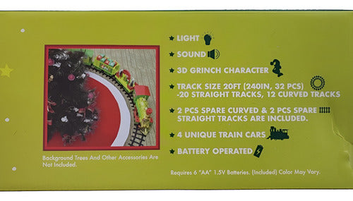 Juego De Tren 36 Piezas The Grinch Holiday Express Colección