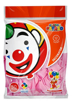Globos Payaso Colores Lisos # 12 C/ 50 Piezas Color Rosa
