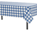 Mantel Rectangular De Plástico 137x274 Cm (party Is On) Color Cuadros Azules