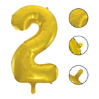 Globo Metálico Números 32 Pulgadas (80 Cm) Color Oro