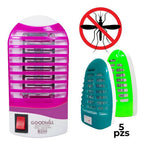 Lámpara Repelente Antimosquitos 5 Piezas Con Enchufe