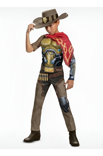 Disfraz Infantil Mccree Overwatch Niños Clásico Halloween