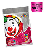 Globo Payaso Metalico # 9 C/50 Piezas Color Fucsia