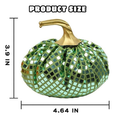 Calabazas Decorativas Fulong Con Purpurina Halloween 6 Pack