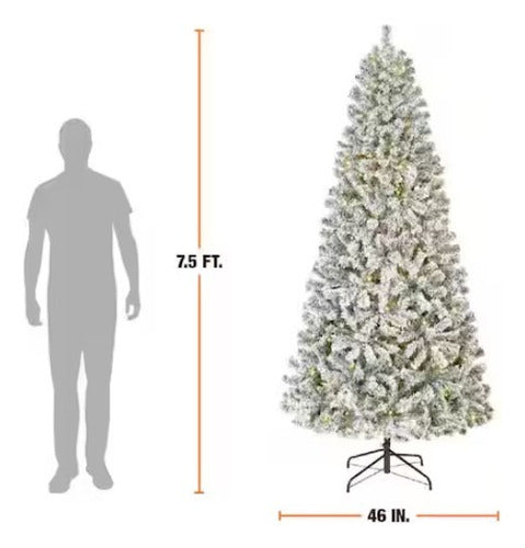 Árbol Navidad Festive Iluminado 7.5ft 1,009 Ramas 500 Luces