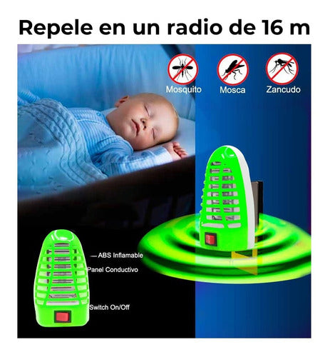 Lámpara Repelente Antimosquitos 5 Piezas Con Enchufe