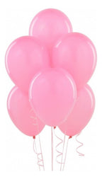 Globos Payaso Colores Lisos # 12 C/ 50 Piezas Color Rosa