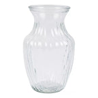 Florero De Vidrio Transparente 8 - Elegante Y Resistente