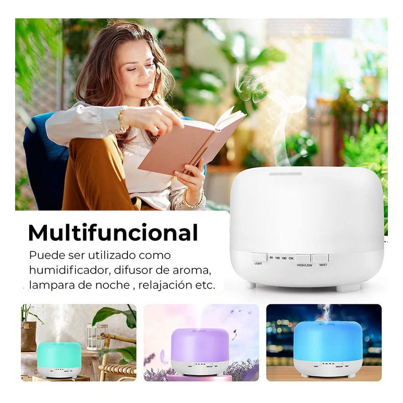 Humidificador Difusor De Aceites C/ Control Aromaterapia