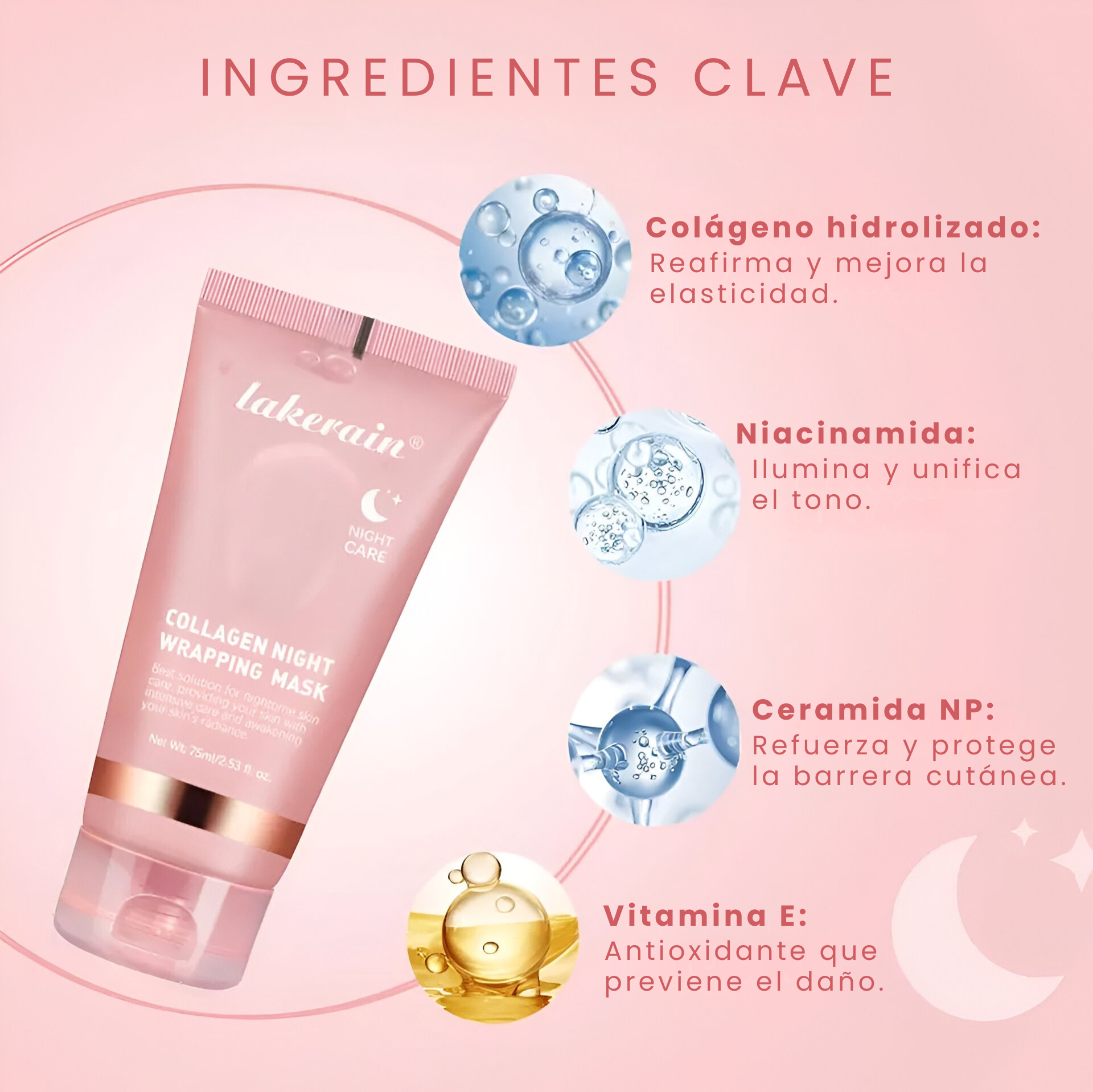 Máscara de colágeno