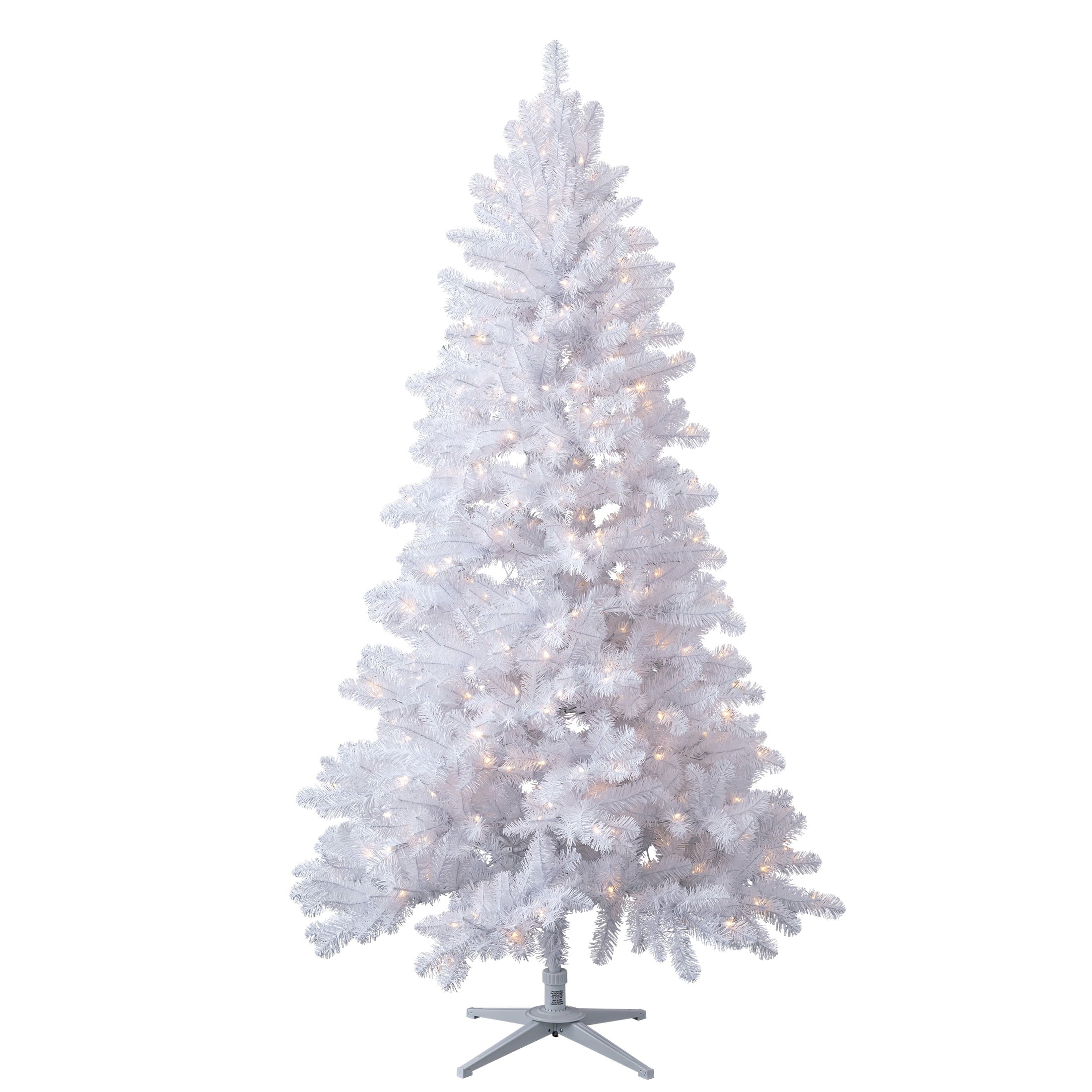 Árbol Artificial Blanco Duncan Fir 213 cm Preiluminado LED Cambiantes