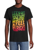 Camisetas de hombre de manga corta con diseño de león y texto divertido 2 piezas