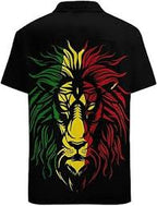 Camisetas gráficas para hombres con cabeza de león