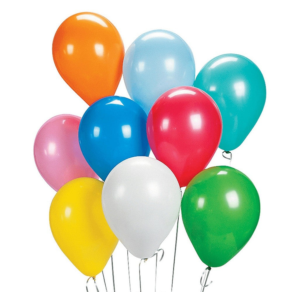 Globos de Látex Lisos R12, Paquete de 25 Unidades para Fiestas y Decoración