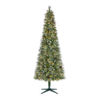 Árbol de Navidad Artificial Delgado Amelia Brillante con Luces LED de 2.13 m