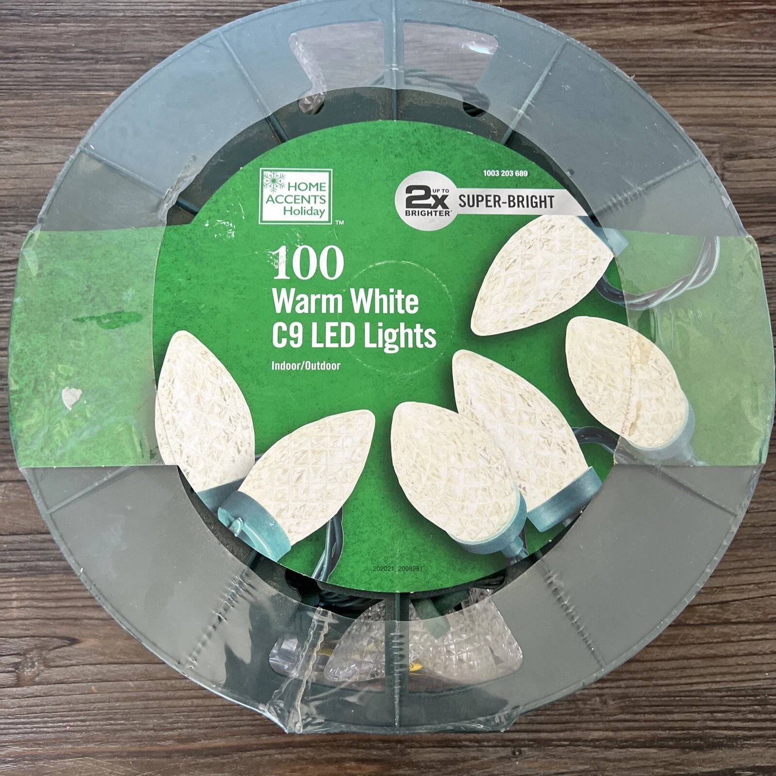 Luces LED C9 Blancas Cálidas de 19,8 m para Decoración Navideña Festiva