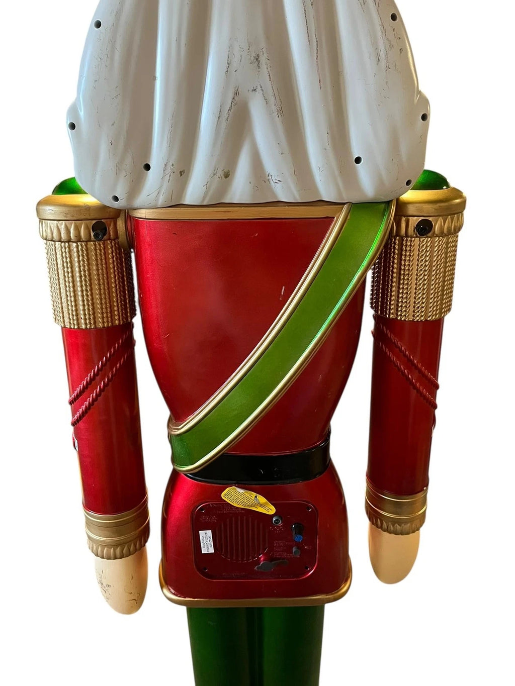 Decoración de jardín Nutcracker LED 6 pies rojo y verde