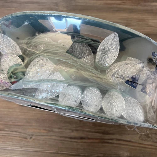 Luces LED C9 Blancas Cálidas de 19,8 m para Decoración Navideña Festiva